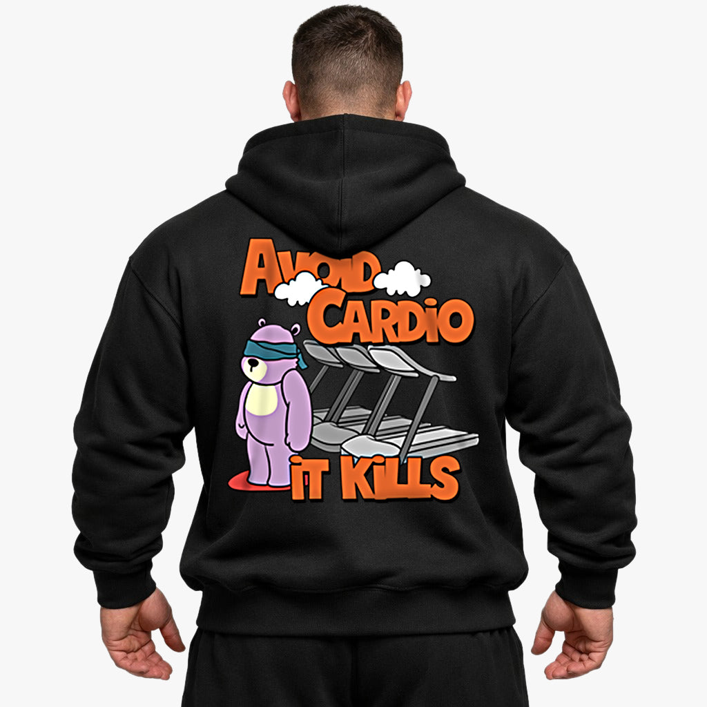 Evite Cardio sudadera con capucha extragrande (espalda estampada)