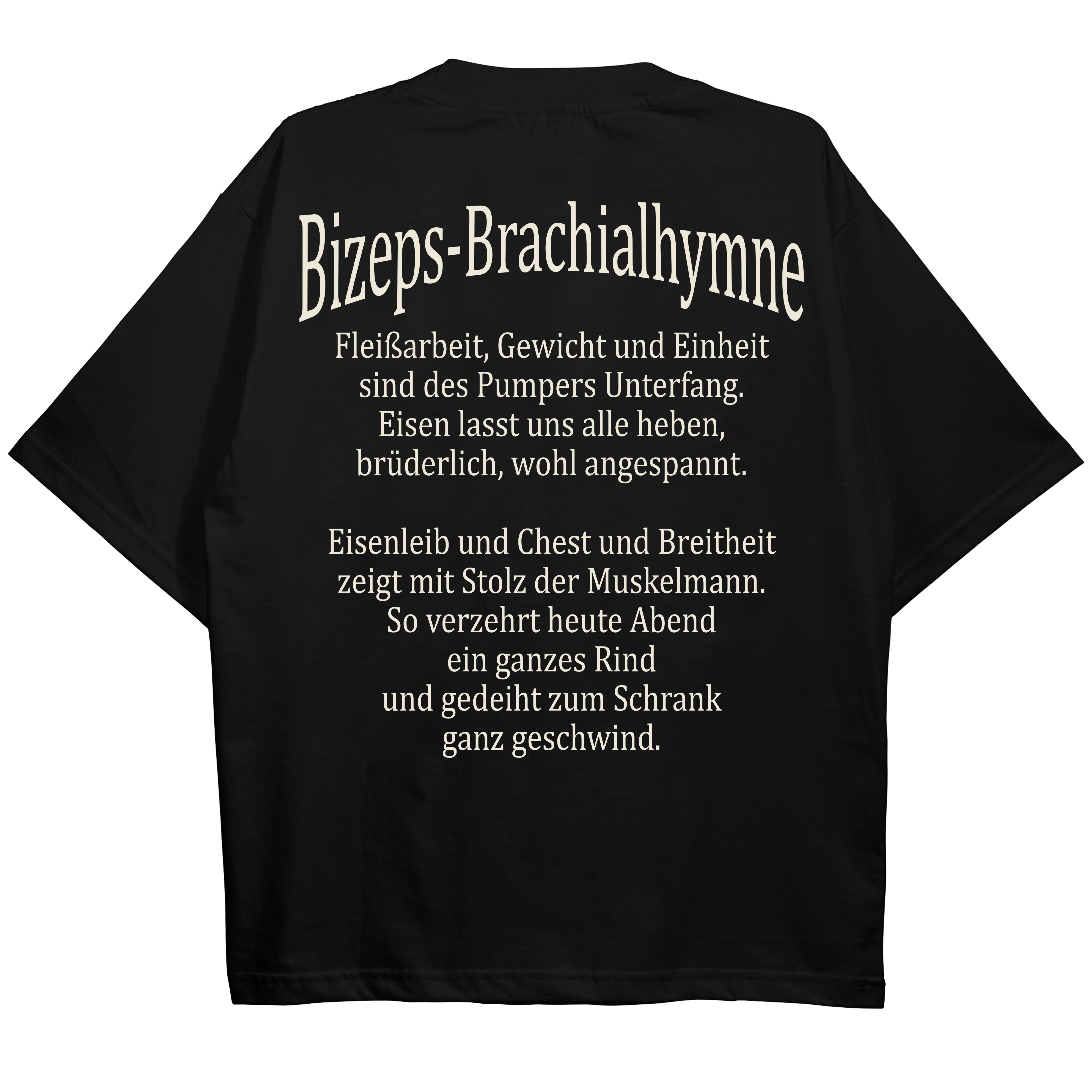 Brachialhymne (Backprint) Oversize Blast