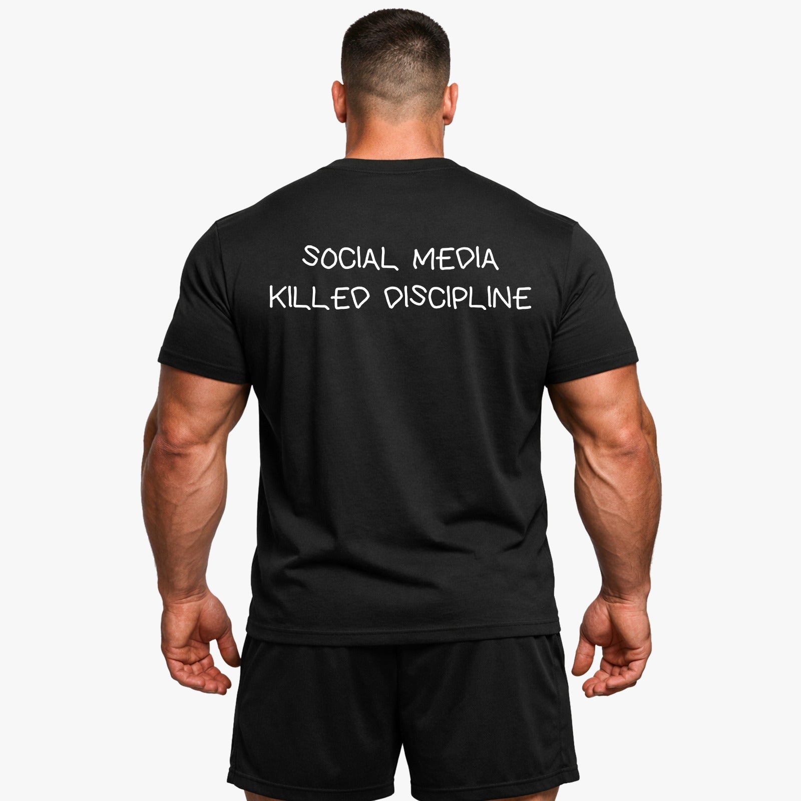 SOCIAL MEDIA KILLED DISCIPLINE (Backprint) Shirt