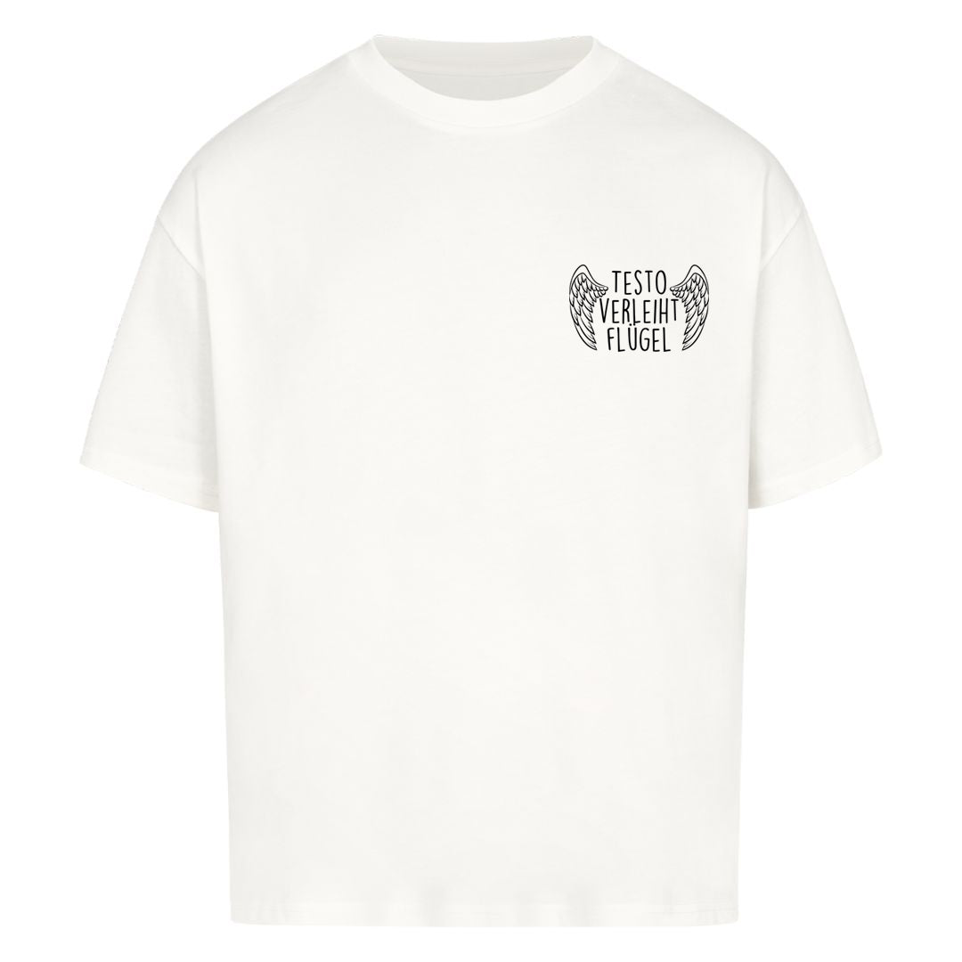 Testo verleiht flügel Oversized Shirt