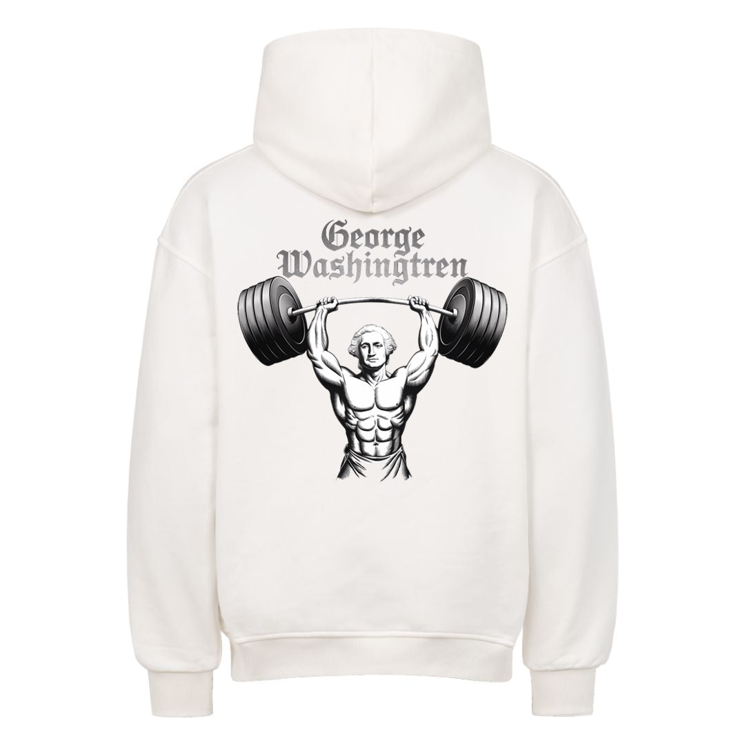 george washingtren Oversized (Backprint) Hoodie