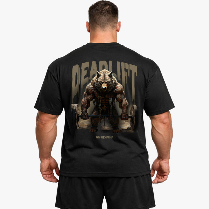 Deadlift Wolf (Backprint) Oversized Shirt
