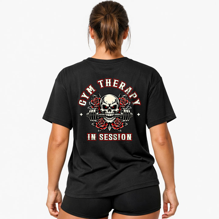 Gym Therapy In Session (Backprint) Oversized Shirt