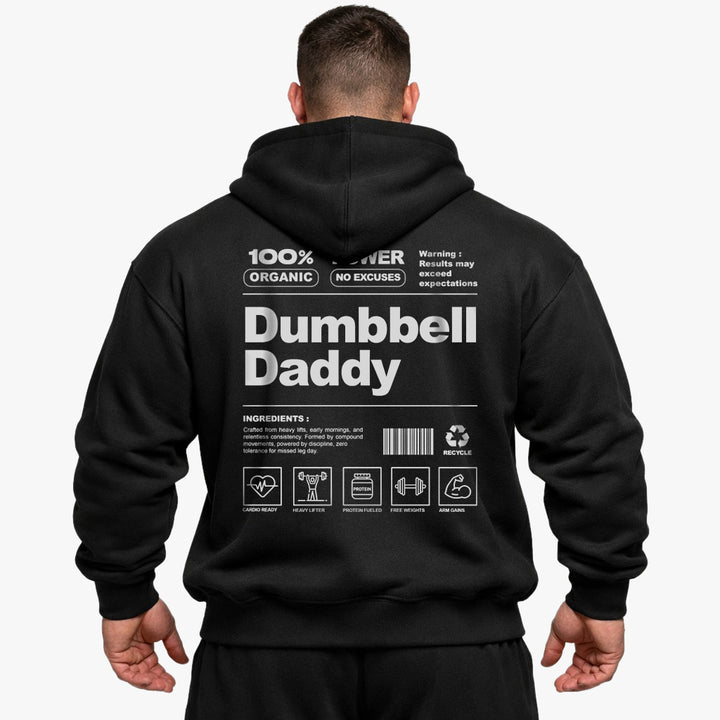 Dumbbell Daddy (Backprint) Oversized Hoodie