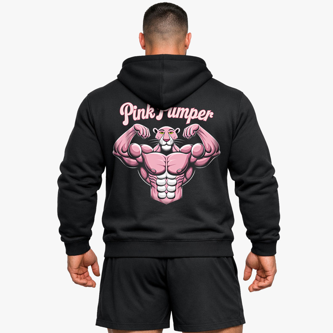 Sweat à capuche rose Pumper (backprint)