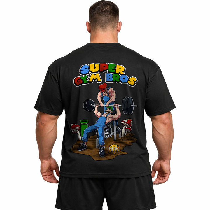 Super Gym Bros (Backprint) Oversized Shirt