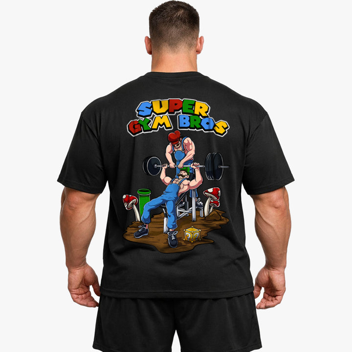 Super Gym Bros (Backprint) Oversized Shirt