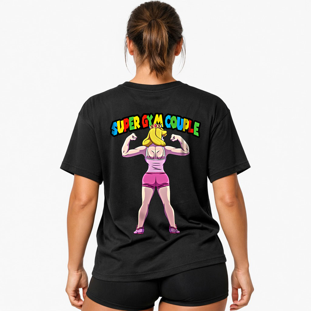 Super Gym Couple (Backprint) Oversized Shirt