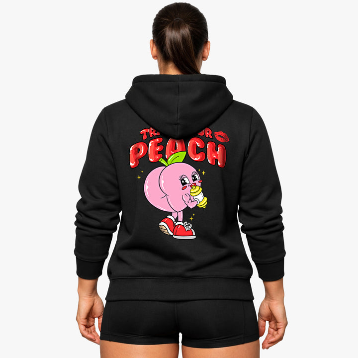 Entrena tu sudadera con capucha Peach (Backprint)