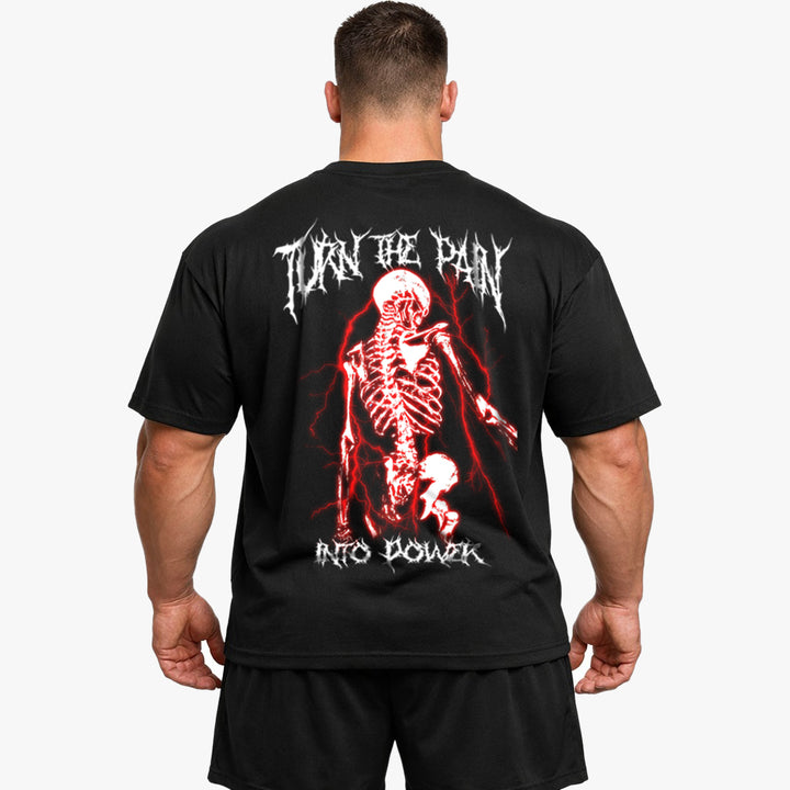 Turn the pain into power (Backprint) Oversize Blast