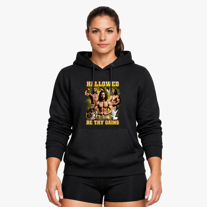 Hallowed by Thy Gains Hoodie