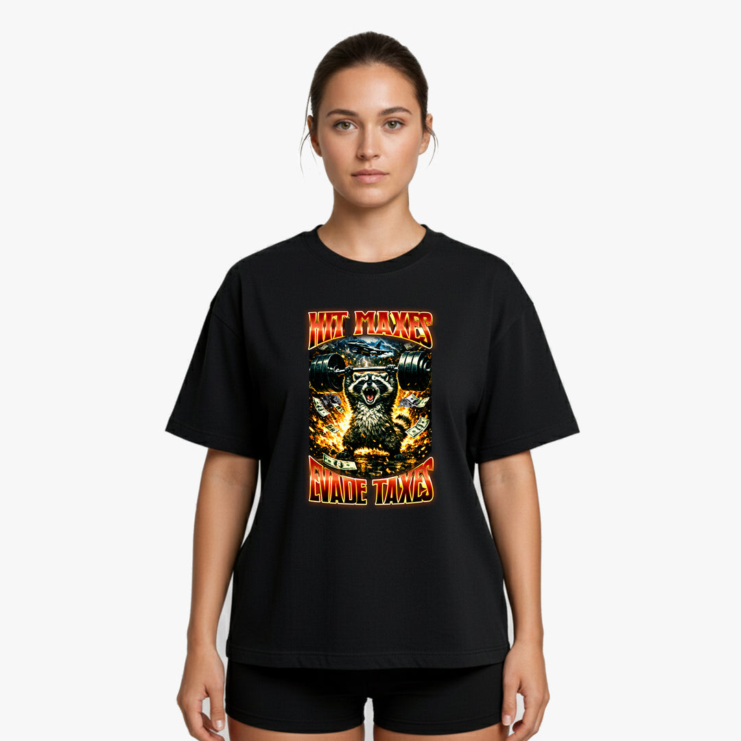 Hit Maxes Evade Taxes Oversized  Shirt