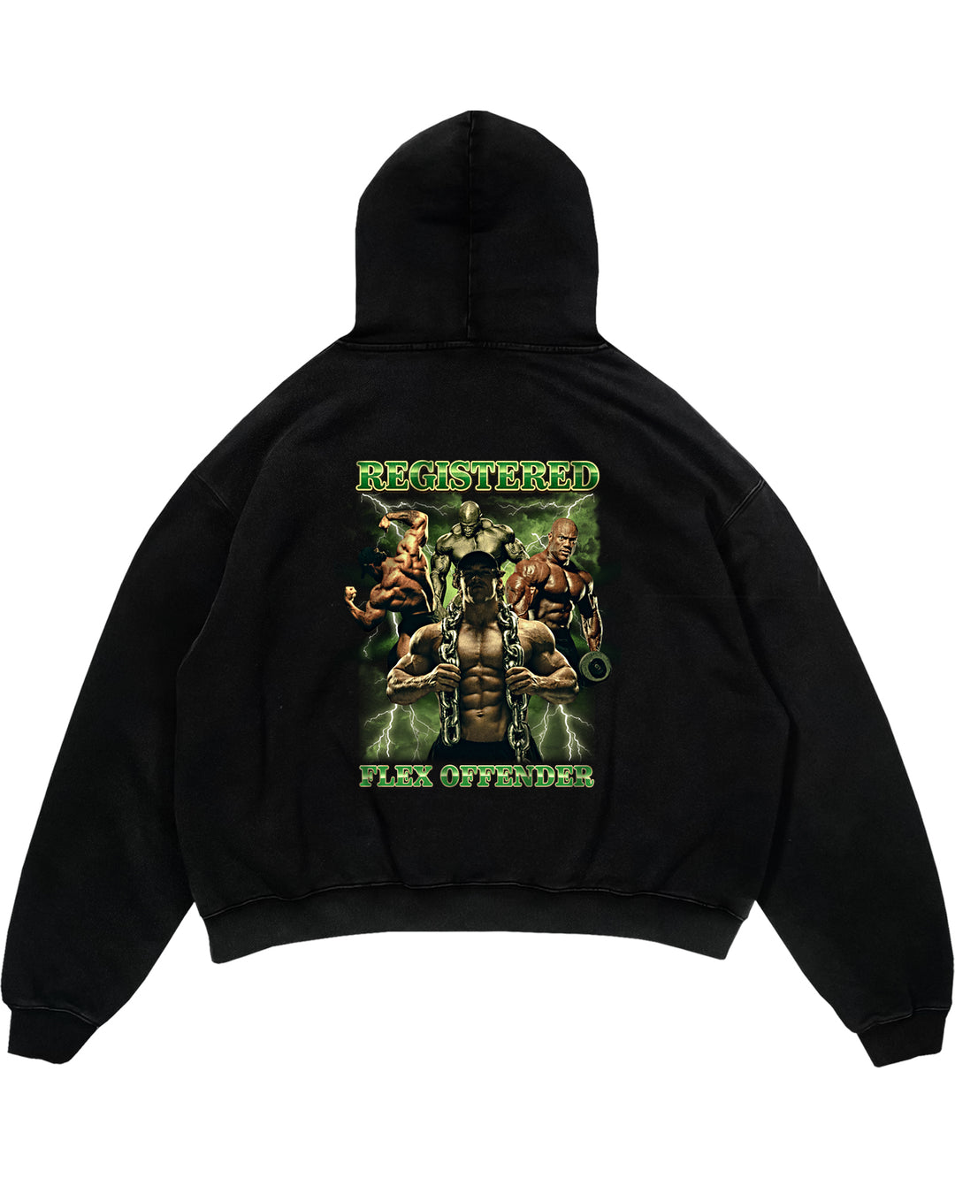 Registered Flex Offender (Backprint) Oversized Hoodie
