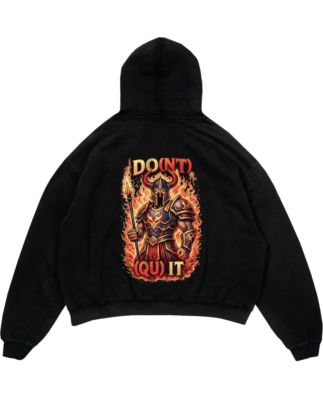 Do(nt) (Qu)it (Backprint) Oversized Hoodie
