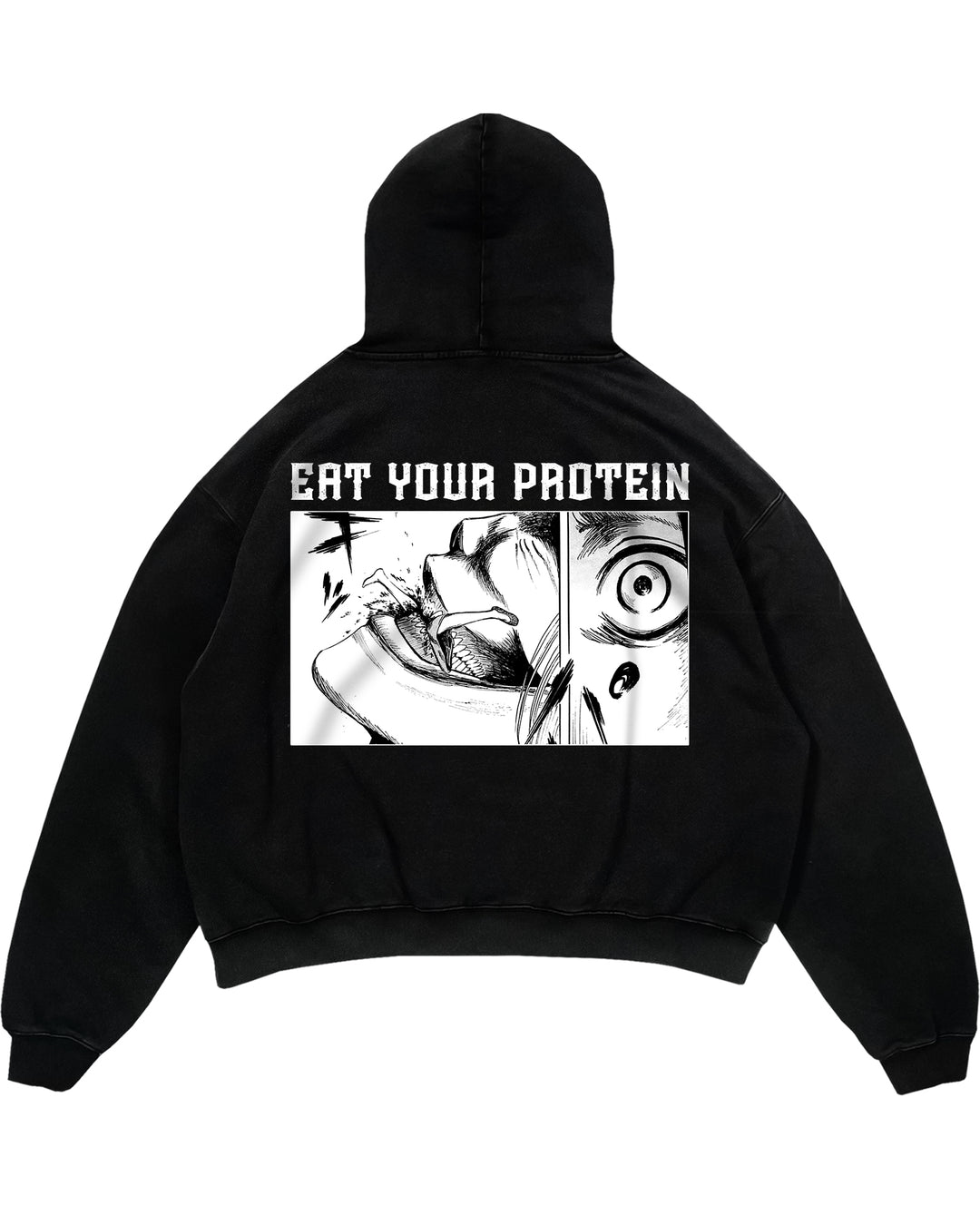 Eat Your Protein(Backprint) Oversized Hoodie