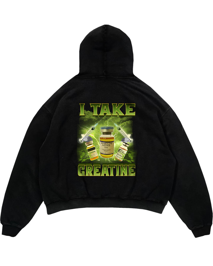 I Take Creatine (Backprint) Oversized Hoodie