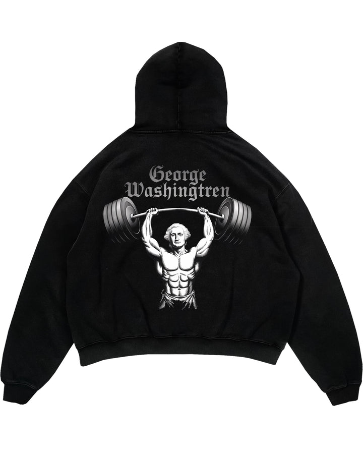 george washingtren Oversized (Backprint) Hoodie